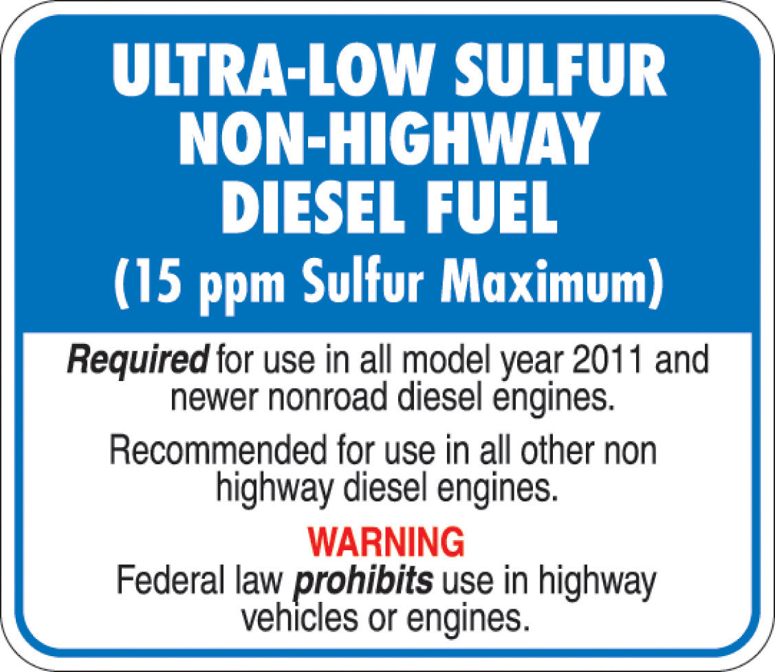 Regulatory Decals - Performance Ink