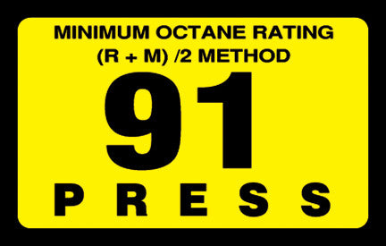 Octane Rating Decals Page 2 - Performance Ink